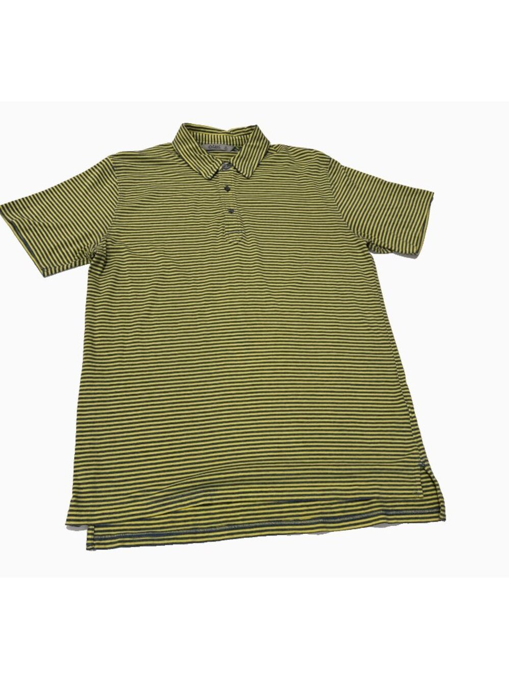 Tasc Performance Polo Mens Medium Stripe Organic Cotton Stretch Bamboo